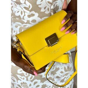 Bella Yellow Italian Ladies Shoulder Bag, Best Ladies Shoulder Bags